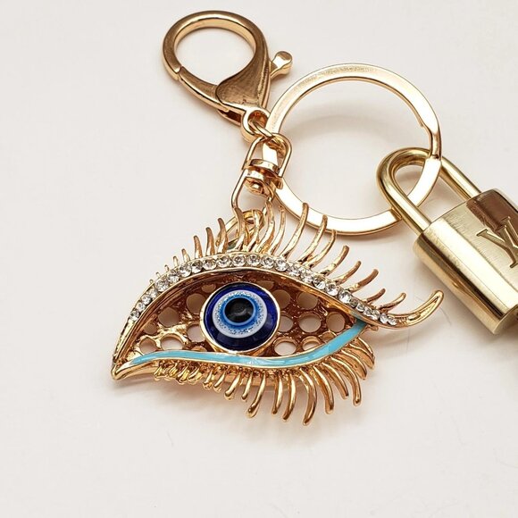 Authentic Louis Vuitton Lock & Key with unbranded Eye Bagcharm, Keycharm - Picture 3 of 8